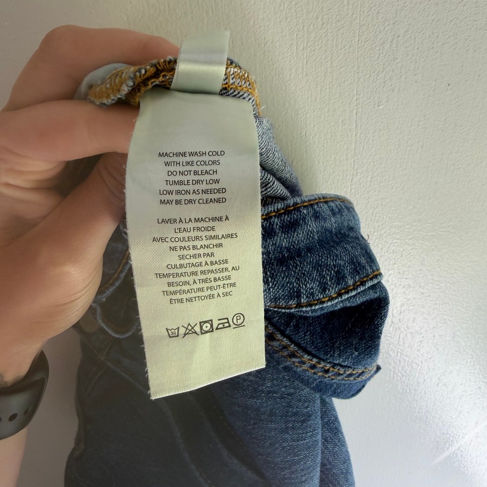 Pilcro and the Letterpress Womens Mid Rise Distressed Straight Leg Jeans Size 27 - Picture 8 of 11